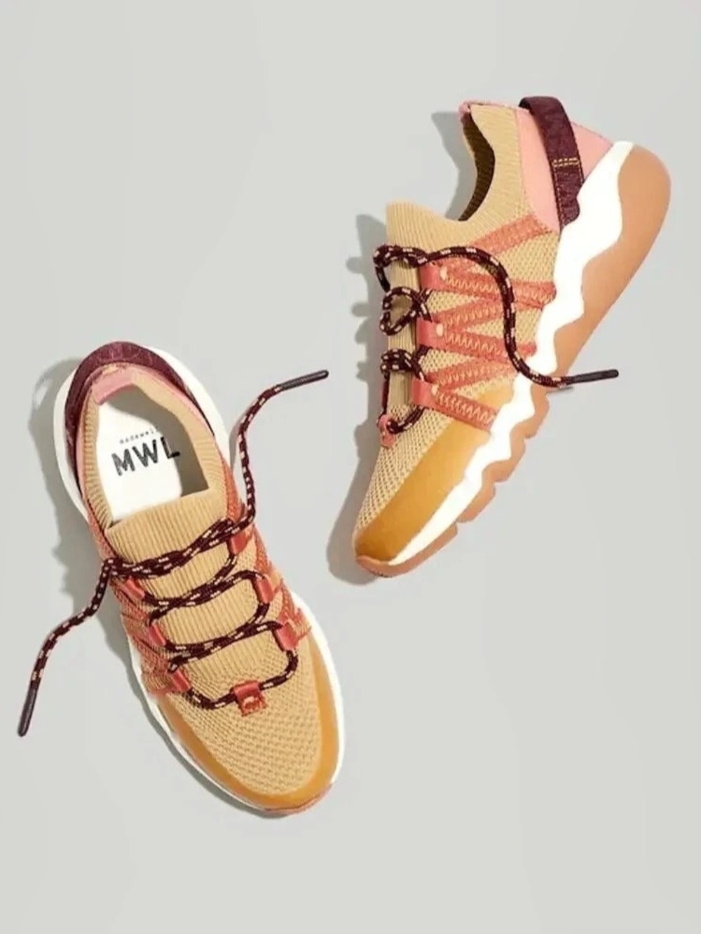 Madewell Desert Dune Multi Colored Field Knit Sneakers